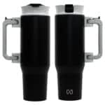 Custom NAYAD® Genesis 40 oz Stainless Steel Double-Wall Mug with Foldable Handle - 3