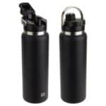 Custom NAYAD® Traveler 40 oz Stainless Double-wall Bottle with Twist-Top Spout - 3