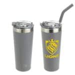 Custom NAYAD® Trouper 22 oz Stainless Double-wall Tumbler with Straw - 6