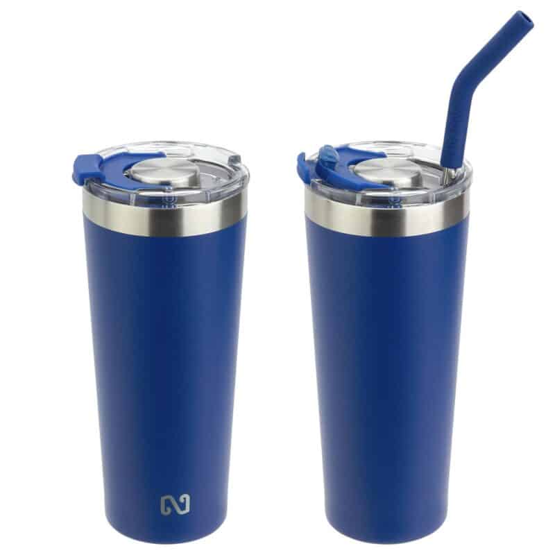 Custom NAYAD® Trouper 22 oz Stainless Double-wall Tumbler with Straw - 9
